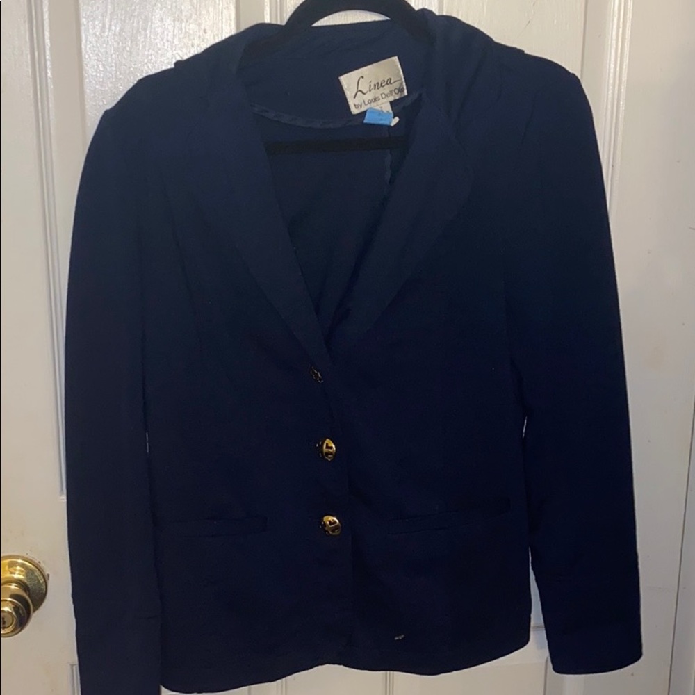 NAVY BLUE BLAZER WITH GOLD BUTTONS